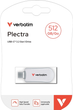 Pendrive Verbatim Plectra 512GB USB Type-C White (0023942302315) - obraz 4