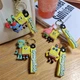 Брелок Губка боб і Сквідвард SpongeBob Спанч Боб фігурка іграшка для ключів, рюкзака, сумки 5,5 см - зображення 7
