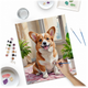 Malowanie po numerach Massido Piesek Corgi 40x50 cm (5903890623821) - obraz 2