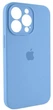 Чохол Silicone Premium case з захистом камери для iPhone 15 Pro Full Camera Protective blue 1916 - изображение 2