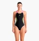 Купальник Arena Openings Swimsuit V Back Lb 44 Black/Green 008063-590 42 - изображение 1