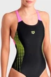 Купальник Arena Openings Swimsuit V Back Lb 44 Black/Green 008063-590 42 - изображение 3