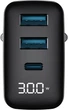 Ładowarka sieciowa Havit UCLE001 GaN 30W 2xUSB-A+USB-C (HV-UCLE001-BK) - obraz 3
