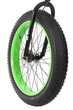 Велосипед E-motion Fatbike 26"х4.0 чорно-зелений (00001) - зображення 5