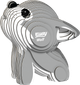 Model 3D do składania Eugy Zoo Wilk (9421035150385) - obraz 1
