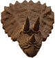 3D пазл-конструктор настінний Cartonic 3D Puzzle Triceratops Картонний (4820191133761) - зображення 4