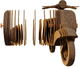 3D пазл-конструктор Cartonic 3D Puzzle Scooter Картонний (4820191133860) - зображення 3