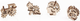 Mechaniczny puzzle 3D Ukrainian Gears Trybiki zestaw 4 szt. (70029) (4820184120587) - obraz 3