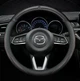Чехол на руль DLCar Nappa Carbon для автомобиля Mazda из натуральной кожи - изображение 1