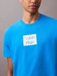 Футболка хлопковая длинная мужская Calvin Klein 635681897 M Синяя (1159840872) - изображение 4