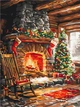 Картина за номерами Різдвяний затишок (вогнище) 30x40 RBS1024 - зображення 1