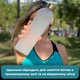 Пляшка для води Refill 1000 мл біла з золотистою кришкою - зображення 8