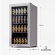 Холодильник для напитков Klarstein Beersafe 74 Slim со стеклянной дверью, 74 литра Белый (10045533) - изображение 6