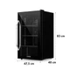 Холодильник для напитков Klarstein Beersafe XXL Onyx со стеклянной дверцей 80 л (10034848) - изображение 9