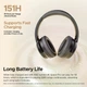 Навушники SoundPeats Space Pro beige бездротові Bluetooth бежеві з микрофонами LDAC ANC - зображення 4