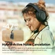 Навушники SoundPeats Space Pro beige бездротові Bluetooth бежеві з микрофонами LDAC ANC - зображення 6