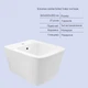 Комплект Qtap Crow 2 в 1: унитаз + биде подвесные керамические белые (SD00053558) - изображение 5
