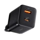 Сетевое зарядное устройство Baseus Super Si Pro 2 порта, USB + Type-C 30W Черный (CCSUPP-E01) - изображение 1