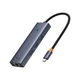 USB Hub Baseus Flite 6-Port Type-C to HDMI4K 60Hz*1+USB 3.0*3+PD*1+RJ45*1 Cерый (B00052807813-00) - изображение 1