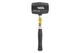 Киянка Mastertool - 900 г х 80 мм черная резина, ручка металл - изображение 2