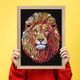 Zestaw dla kreatywności Sequin Art Blue Premium Kitfix Lion (5905935810647) - obraz 5