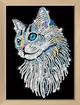 Zestaw dla kreatywności Sequin Art Blue Premium Kitfix White Cat (5905935810715) - obraz 1
