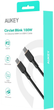 Кабель Aukey Circlet Blink 100W USB-C – USB-C 1.8 м Black (CB-SCC102 BK) - зображення 3