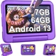Планшет 7" Oangcc TAB A8 4+3/64Gb 4 ядра Android 13 Фиолетовый Б/В - изображение 1