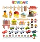 Детская железная дорога из дерева EdWone, 110 деталей (Brio, Ikea, Playtive) E21A03 (электрический локомотив) - изображение 2