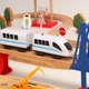 Игрушечная железная дорога из дерева Iekool-playtive, 110 деталей, 140x52 - изображение 4
