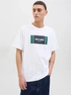 Футболка хлопковая длинная мужская Jack & Jones 12278508 M White (5715726973266) - изображение 3