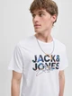 Футболка хлопковая длинная мужская Jack & Jones 12278523 XL White (5715726984545) - изображение 5