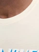 Футболка хлопковая длинная мужская Jack & Jones 12279535 M Antique White (5715724947795) - изображение 5
