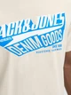Футболка хлопковая длинная мужская Jack & Jones 12279535 M Antique White (5715724947795) - изображение 6