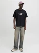 Футболка хлопковая длинная мужская Jack & Jones 12282779 S Black (5715730089755) - изображение 4