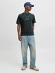 Футболка хлопковая длинная мужская Jack & Jones 12282892 L Forest River (5715732215626) - изображение 3