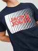 Футболка хлопковая длинная мужская Jack & Jones 12233999 2XL Navy Blazer (5715424107178_5715602797214) - изображение 5