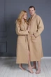 Чоловічий вафельний халат IDEAL TEXTILE кімоно Бежевий 100% бавовна Узбекистан, щільність 320 г/м2 3XL - зображення 4