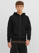 Толстовка на молнии мужская Jack & Jones 12249342 S Черная (5715434105713) - изображение 1