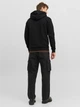 Толстовка на молнии мужская Jack & Jones 12249342 S Черная (5715434105713) - изображение 2