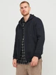 Толстовка на флисе, на молнии мужская Jack & Jones 12250596 4XL Black (5715501794413) - изображение 1