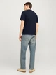 Футболка хлопковая длинная мужская Jack & Jones 12257579 L Navy Blazer (5715516385965) - изображение 2