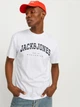 Футболка хлопковая длинная мужская Jack & Jones 12257579 L White (5715519837218) - изображение 3