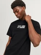 Футболка хлопковая длинная мужская Jack & Jones 12268415 M Black (5715671965712) - изображение 4