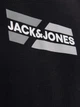 Футболка хлопковая длинная мужская Jack & Jones 12268415 M Black (5715671965712) - изображение 6