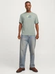 Футболка хлопковая длинная мужская Jack & Jones 12268415 M Iceberg Green (5715671965798) - изображение 3