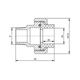 Американка PPR Blue Ocean 63х2" ЗР - изображение 2