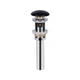 Донний клапан для раковини Qtap PU03O 225х70х70 Matt black з переливом - изображение 3