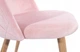Стілець м'який зі спинкою Milan Velvet рожевий - изображение 7