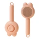 Самоочищающаяся пуходерка для кошек и собак Ginger 20*8 см "ушки" Розовая - изображение 1